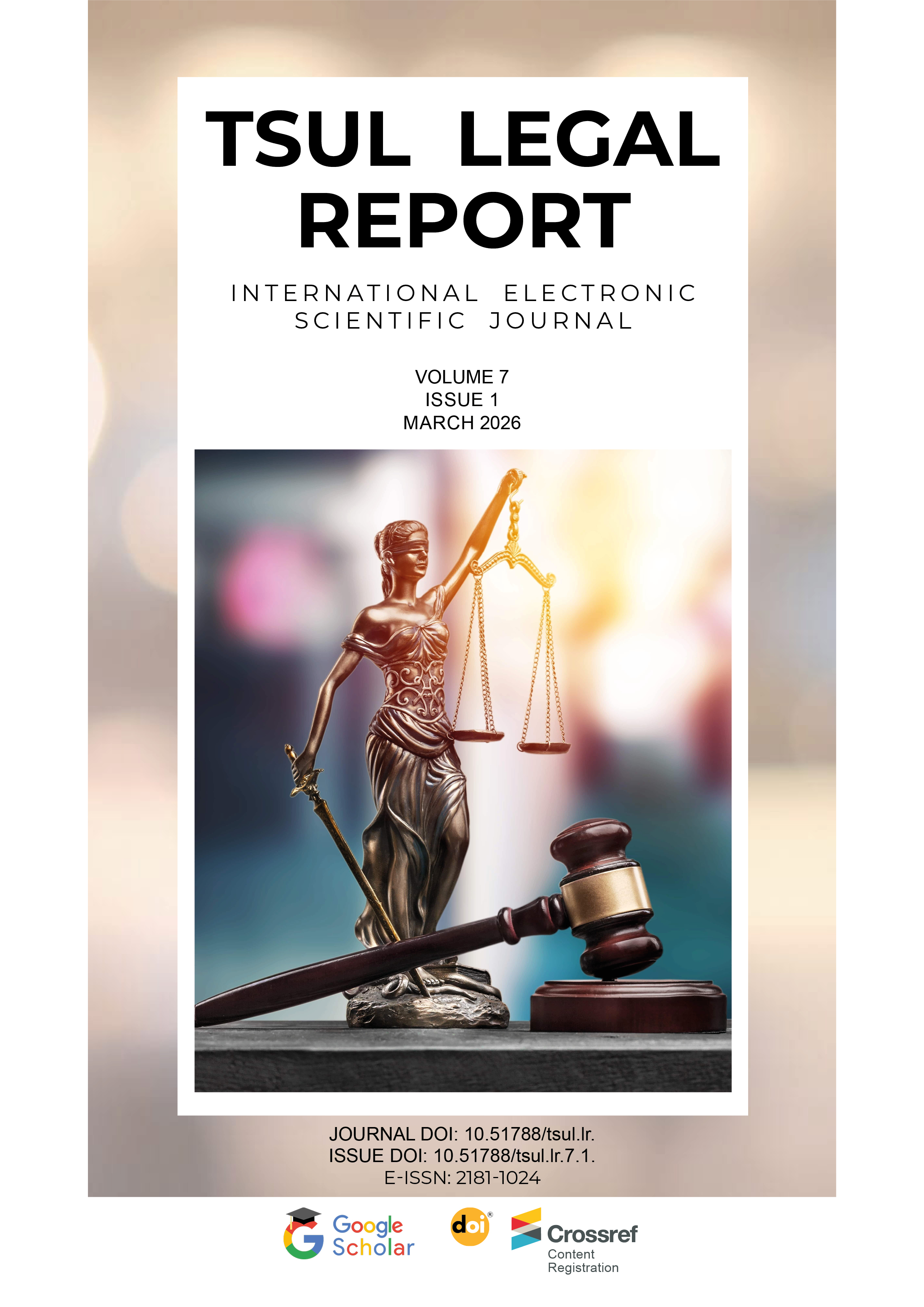 					Jild 7 Raq. 1 (2026): TSUL Legal Report ni ko‘rish
				